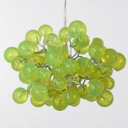 Pendant Lighting With Lemon Green Bubbles Light Fixture Chandelier For Hall, Bathroom, Bedroom Or Children Place - thumbnail 2