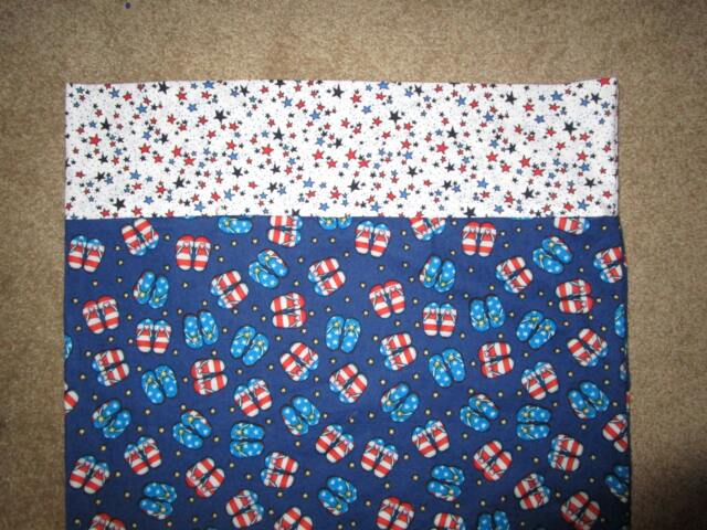 Flip Flops Red White & Blue Standard Pillowcase - image 1
