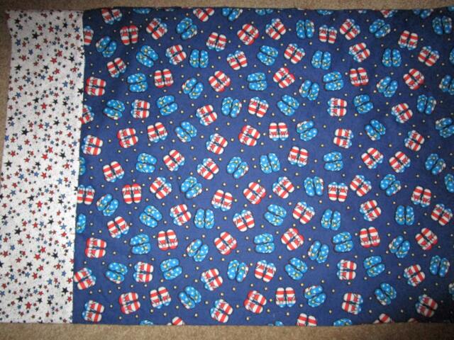 Flip Flops Red White & Blue Standard Pillowcase - image 1