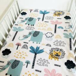 Colourful Safari Bedding, Duvet Covers, Fitted Sheets, Children's Room Decor, Kids & Baby Animal Bedding - thumbnail 2