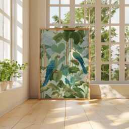 Tropical Poster, Botanical Nature Prints, Jungle Wall Art Posters, Leaves Decor, Green Plant Poster Print, Exotic Gift - thumbnail 2