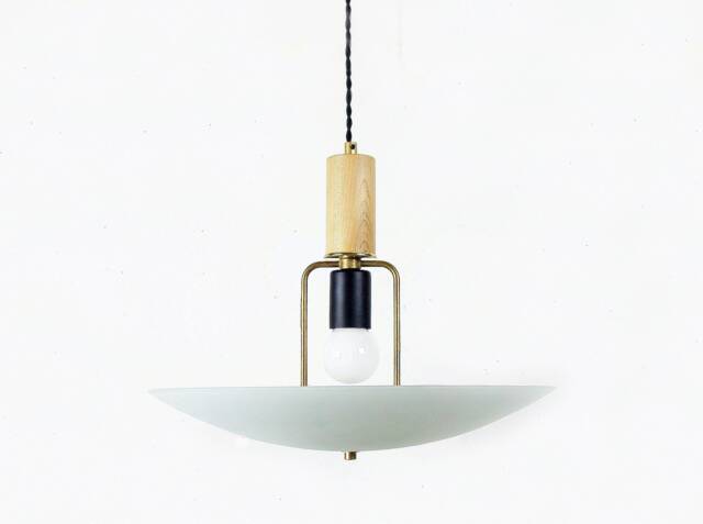 Modern Wood & Glass Pendant Fixture Light Kitchen Island Lamp Dining Room Lighting - image 1