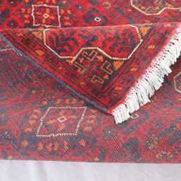 3x10 Ft Runner Rug, Afghan Hand Knotted Wool Vintage Turkmen Tribal Khal Mohammedi Carpet, Oriental Hallway Runner, Kitchen - thumbnail 4