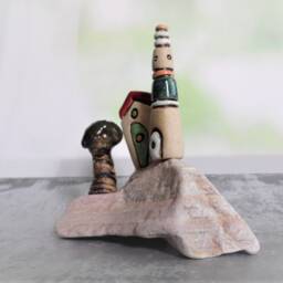 Home & Living Ceramic Stone Miniature, Unique Gift Home Decor, Mediterranean Art - thumbnail 3