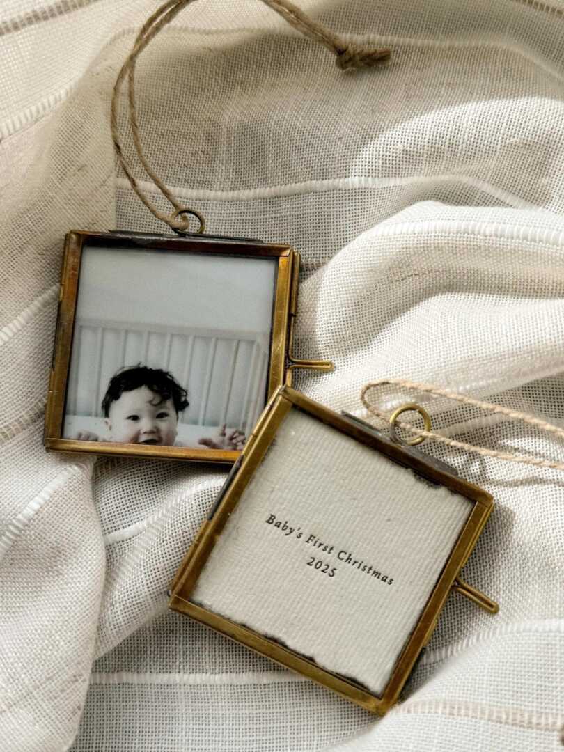 Baby's First Christmas 2025/2026 Custom Year Ornament, Holiday