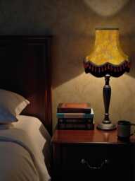 Handmade Gold Paisley Lampshade With Black Fringe Handmade For Table Floor Standard Lamp Shades & Wall Lights - thumbnail 1