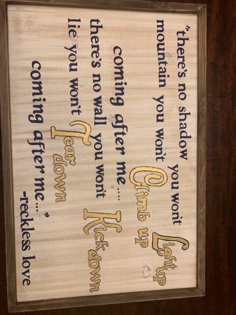 Reckless Love Wall Hanging