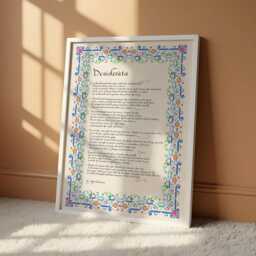 Desiderata Poem Wall Art - Inspirational Quote Print Motivational Typography Poster Positive Mindset Home Decor Digital Printable - thumbnail 1