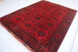 5x7 Ft Afghan Handmade Oriental Rug, Bukhara Geometric Genuine Khal Mohammedi Area Turkmen Living Room D??cor Carpet - thumbnail 1