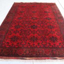 5x7 Ft Afghan Handmade Oriental Rug, Bukhara Geometric Genuine Khal Mohammedi Area Turkmen Living Room D??cor Carpet - thumbnail 2
