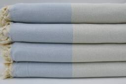 "Bed Blanket, Geometric Blanket, Baby Blue Throw, Turkish Bedspread, Bedspread, Turkish Blanket, 79""x91"