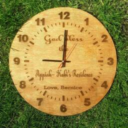 Personalised Engraved Wall Clock - thumbnail 3