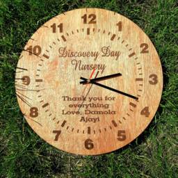 Personalised Engraved Wall Clock - thumbnail 2