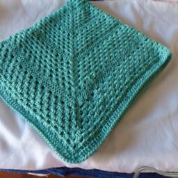 New - Hand Crochet Baby Blanket 90cms X - thumbnail 4
