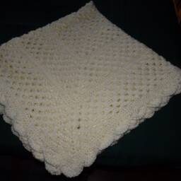 New - Hand Crochet Baby Blanket 90cms X - thumbnail 2