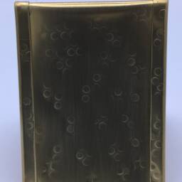 Hammered Brass Business Card Holder - Vertical Desk Organizer, U.s.a. Made - thumbnail 4