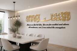 3D Ayat Kareema Islamic Wall Art With English Translation, Arabic Calligraphy, Modern Decor, Eid Gift - thumbnail 1