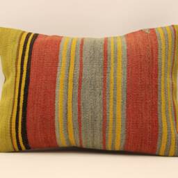 Pillow Cover - Classic Kilim Pillow Covers -Sofa Ticking -Home Decor- Cotton Decorative 14x20-Throw Covers 4Bef-347 - thumbnail 2