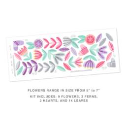 Enchanted Flora Kit Small - Fabric Wall Decal Mej - thumbnail 2