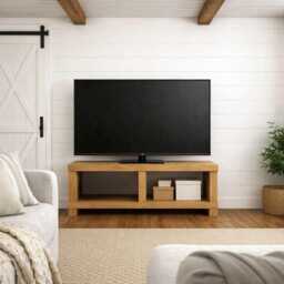 The Dorset Tv Stand Hand Crafted Rustic Shabby Chic Handmade Solid Wood - thumbnail 1