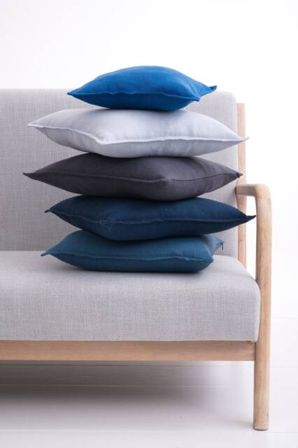 Pure Linen Pillow Cover Zipper, Soft Washed Cushioncase, Bed Cushioncover With Zip, Couch Or Sofa Pillowcase Color Softened Throw - image 1