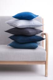 Pure Linen Pillow Cover Zipper, Soft Washed Cushioncase, Bed Cushioncover With Zip, Couch Or Sofa Pillowcase Color Softened Throw - thumbnail 1