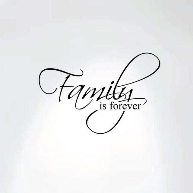"Family Is Forever Vinyl Wall Decal Art Saying Home Decor Sticker #1225 - 20"" Wide X 13" - image 1