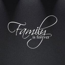 "Family Is Forever Vinyl Wall Decal Art Saying Home Decor Sticker #1225 - 20"" Wide X 13" - thumbnail 2