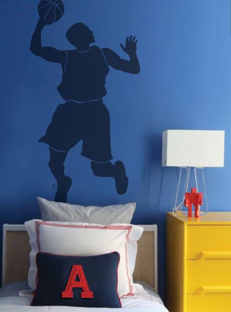 Sports Silhouette Wall Decal Boys Room Decor - image 1