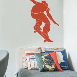 Sports Silhouette Wall Decal Boys Room Decor - thumbnail 2