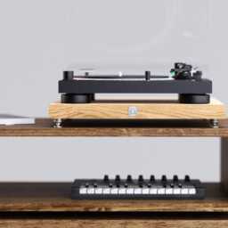 American Oak Isodeck Turntable Plinth - Isolation Platform Record Player Stand Player Plinth Hifi Rack Solid - thumbnail 3