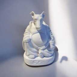 Greyhound Buddha Statue Zen Dog Lover Gift - thumbnail 3
