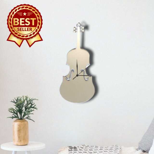 Double Bass Acrylic Clock - Many Colours Available - Bespoke Shapes & Sizes Made - image 1