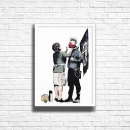 Banksy Punk Mom Graffiti Art Print Urban Street Style - thumbnail 3