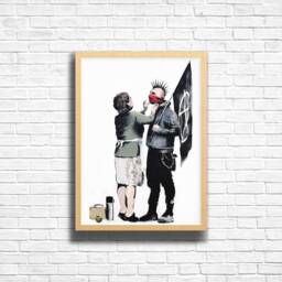 Banksy Punk Mom Graffiti Art Print Urban Street Style - thumbnail 2