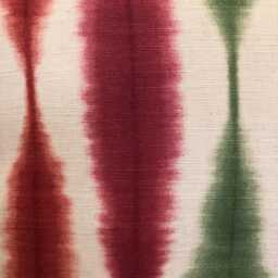 1 X Abstract Ikat Ochre Berry Green Ginger Linen Cotton Fabric Cushion Cover 16 - thumbnail 3