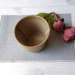 Ceramic Planter, Succulent Plant Pot, Small Modern Pottery Tea Cup, Coffee Mug - thumbnail 2