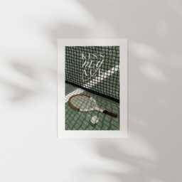 Tennis Art Print, Vintage Tennis Art, Wall Lovers Gift, Trendy Poster, Racquet Club, Club - thumbnail 1