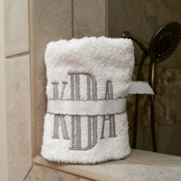 Monogrammed Sweat Towel Personalized Gym Or Hand Towel Gift - thumbnail 3