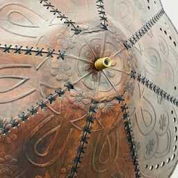 Leather Ceiling Light - Modern Bowl-Shaped Pendant Please Read The Description Carefully - thumbnail 4