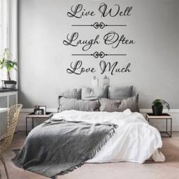 Swirl Live Laugh Love - 0180, Wall Art Decal, Transfer, Mural, Sticker, 75 Colours, 5 Sizes, Interior Or Exterior Use , Easy To Apply