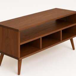 Handcrafted Solid Wood Multimedia Stand Cd Storage Cabinet - thumbnail 2