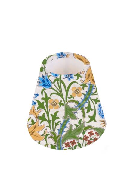 Floral Candle Shade, Canton Yellow Lily, Clip On Lampshade - image 1