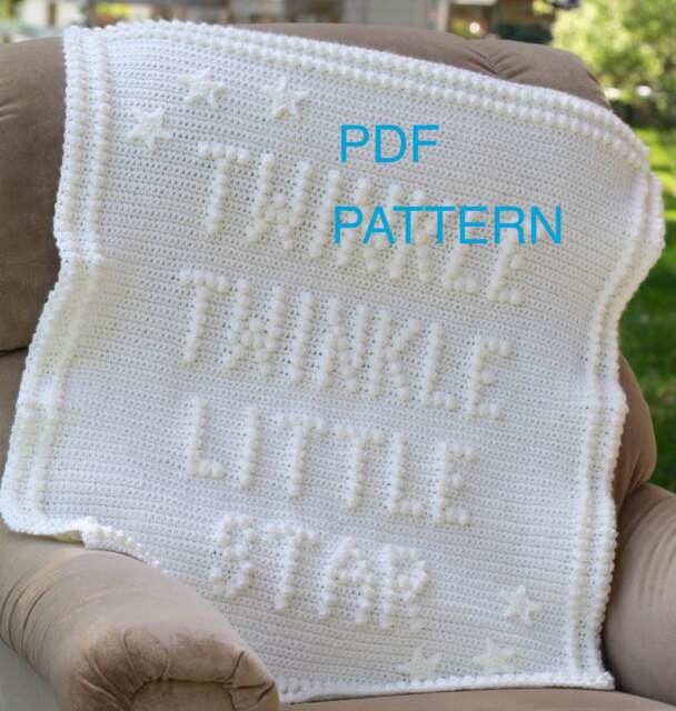 Twinkle Little Star Crochet Baby Blanket Pattern - image 1