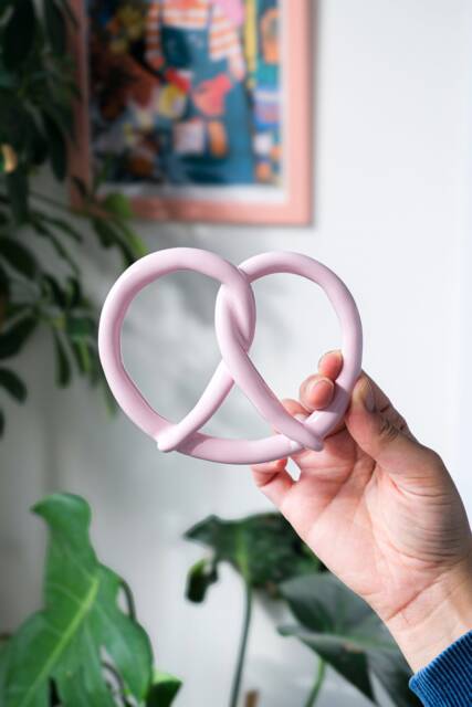 strawberry Chocolate Dipped Pretzel Wall Hanging Art Pottery Home Decoration Kitchen Decor - image 1