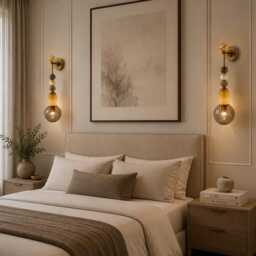 Les Trois Pyramides Handmade Brass Finish Sconce Lighting With Marble Gemstones - Wall Indoor Wall Lamp - thumbnail 2