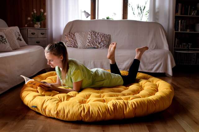Water Resistant Floor Cushion - Round Seat Cushion Large Size Outdoor Pad Garden Patio Pillow Futon Pad For Balcony - image 1