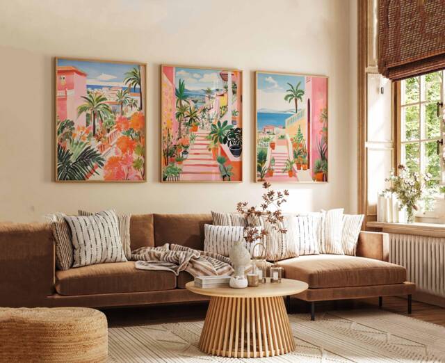Set Of 3 Tenerife Poster, Spain Travel Print, Wall Art, Canary Islands Decor, Gift - image 1