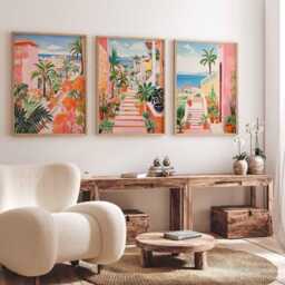 Set Of 3 Tenerife Poster, Spain Travel Print, Wall Art, Canary Islands Decor, Gift - thumbnail 2