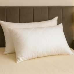 Quilted Pillows Hollow Fiber Extra Filled Bounce Back Bed Pillow Pack Of 2, 4 74cmx48cm - thumbnail 2